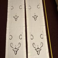 Tende cotone vintage  ricamate a mano