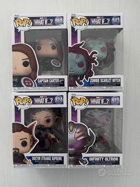 Lotto 4 funko pop marvel what if zombie wanda