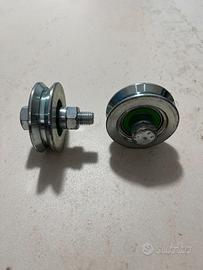 Ruote in acciaio zincato da 70mm per cancelli