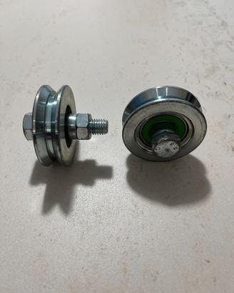 Ruote in acciaio zincato da 70mm per cancelli