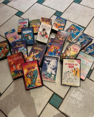 Walt Disney 20 VHS I migliori cartoni animati.