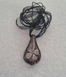 Collana con Ciondolo in VETRO 