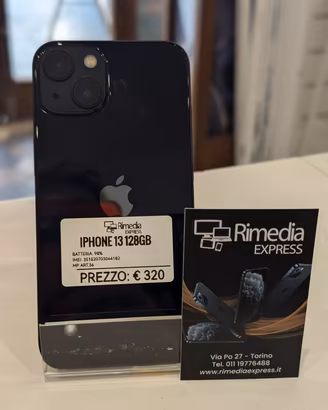 iPhone 13 128GB nero usato garanzia 