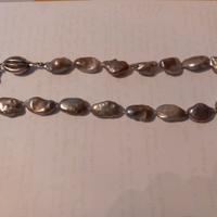 Collana perle barocche grey