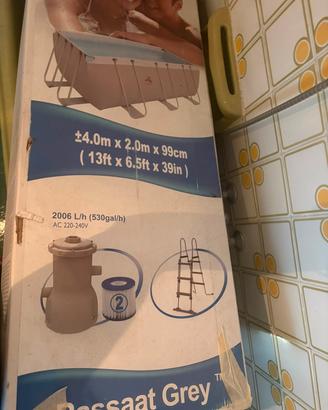 piscina da esterno completa 