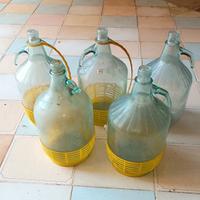 50 bottiglioni di vetro da 5 litri
