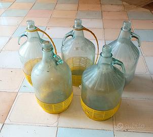 50 bottiglioni di vetro da 5 litri