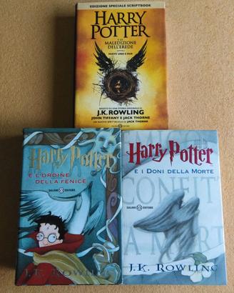 3 libri Harry Potter 1a edizione