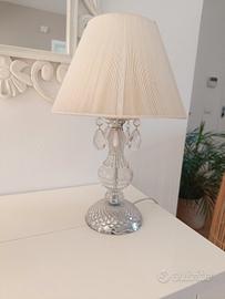 Lampada da tavolo abat-jour stile classico con pen
