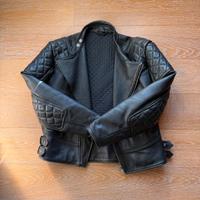 Giubbotto Biker in pella nera