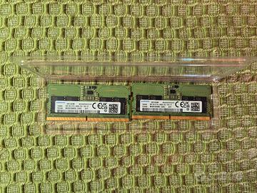 Memoria Ram due moduli da 8gb ddr5