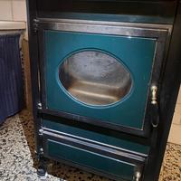 Stufa cucina a legna WEKOS con cerchi per cucinare