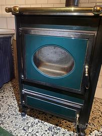 Stufa cucina a legna WEKOS con cerchi per cucinare
