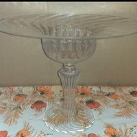 Piatto per alzata in vetro 