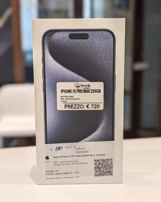 iPhone 15 Pro Max 256GB blu usato garanzia 
