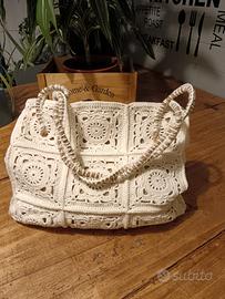 borsa cotone bianca