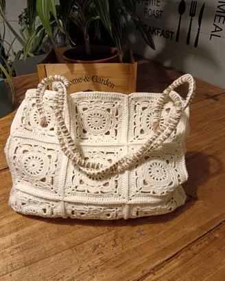 borsa cotone bianca
