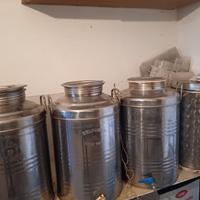 4 contenitori acciaio inox 