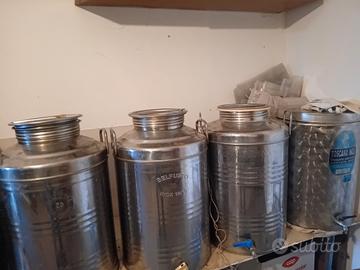 4 contenitori acciaio inox 