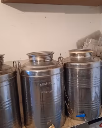 4 contenitori acciaio inox 