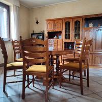 Salotto in legno stile anni '70