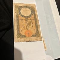 Banconota 50 lire lupa