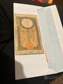 Banconota 50 lire lupa