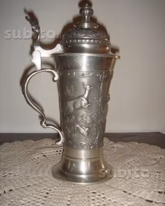 Boccale da birra in peltro perfetto