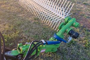 testata e pettine per la raccolta delle olive