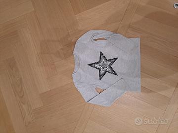 t shirt grigia in cotone