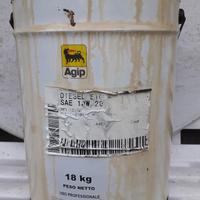 Fusti18 kg agip:olio sigma 10w20 e grasso mu ep2