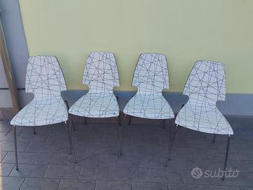 Lotto di n 4 sedie modello Vilmar Ikea inizi 2000