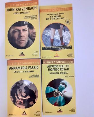 4 libri della collana Gialli Mondadori