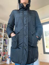 Piumino donna lungo tg 44 nero Peuterey originale 