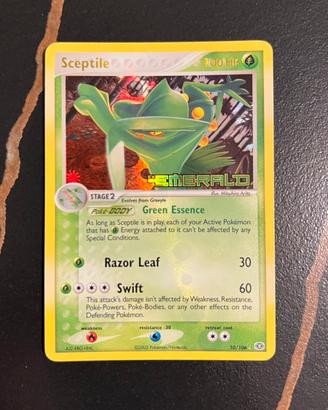 Pokémon Sceptile 11/109 EX Emerald Stamped Holo SP