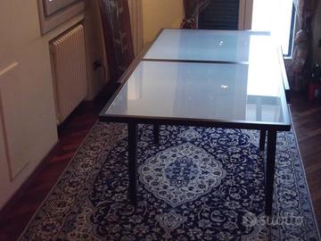 Tavolo legno vetro