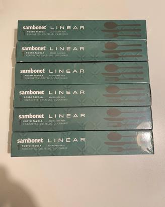 Servizio Sambonet Linear X6 Set Posto Tavola