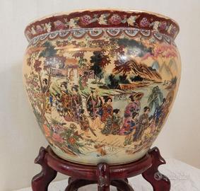 Vaso cinese con sgabello