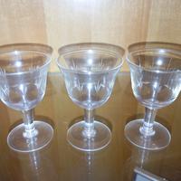 3 Bicchieri Da Liquore Vintage Spighe