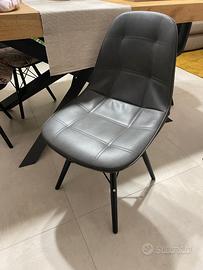 Sei sedie grigio antracite