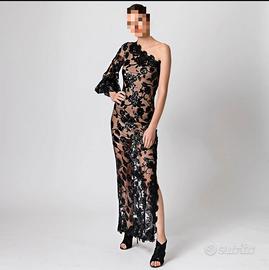 abito elegante in pizzo e paillettes 