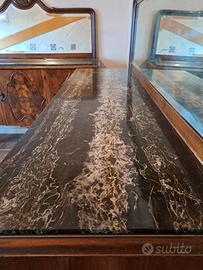 due lastre di marmo nero portoro