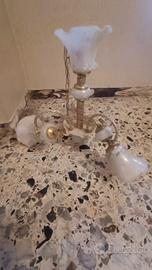 lampadario tre luci in vetro