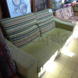 DIVANO 2 POSTI TESSUTO SFODERABILE VERDE