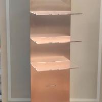 Espositore con mensole plexiglass