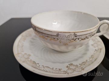 Tazzine in porcellana finissima con piattino 