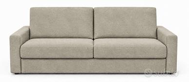 DIVANO LETTO  COLORE BEIGE SFODERABILE