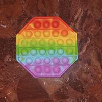 Pop it arcobaleno a forma di esagono 