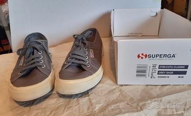 Scarpe Superga grigie Uomo/Donna Tg.40