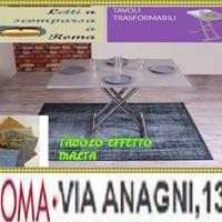 Tavolino trasformabile ciak+piano effetto malta-